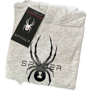 Spyder Boy's Hoodie Sweatshirt Gray Size Small NWT